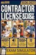 CONTRACTOR LICENSE STUDY GUIDE 2026-2027: 10 Full-Length Practice Tests, 4,000+ Practice Questions, Exam Simulator, Audiobooks, Flashcards & Complete ... Classification Mastery for All License Types Book Cover: CONTRACTOR LICENSE STUDY GUIDE 2026-2027: 10 Full-Length Practice Tests, 4,000+ Practice Questions, Exam Simulator, Audiobooks, Flashcards & Complete ... Classification Mastery for All License Types