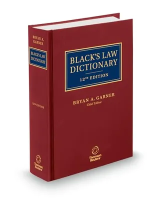 Book Cover: Black's Law Dictionary, 12th Edition