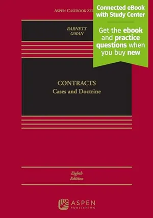 Book Cover: Contracts: Cases and Doctrine [Connected eBook with Study Center] (Aspen Casebook Series)