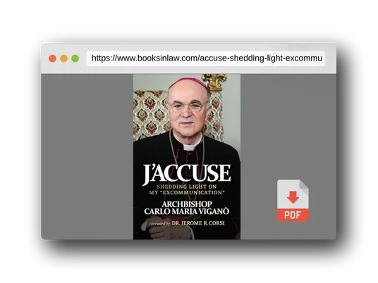 PDF Preview of the book J'Accuse: Shedding Light on my "Excommunication"