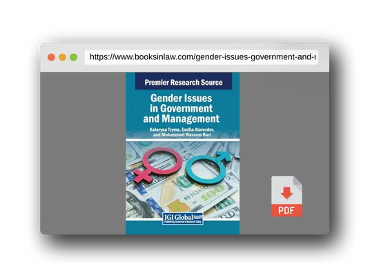 PDF Preview of the book Gender Issues in Government and Management