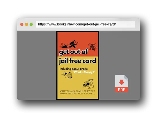 PDF Preview of the book Get Out Of Jail Free Card