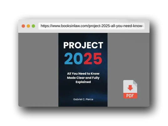 PDF Preview of the book Project 2025: All You Need to Know Made Clear and Fully Explained