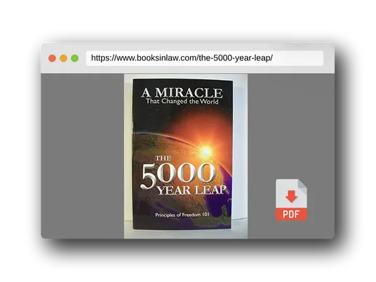 PDF Preview of the book The 5000 Year Leap