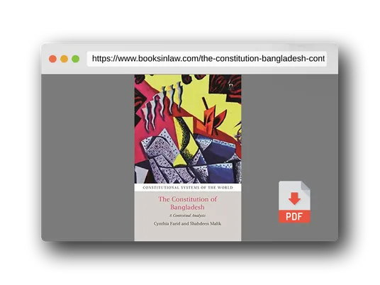 PDF Preview of the book The Constitution of Bangladesh: A Contextual Analysis (Constitutional Systems of the World)