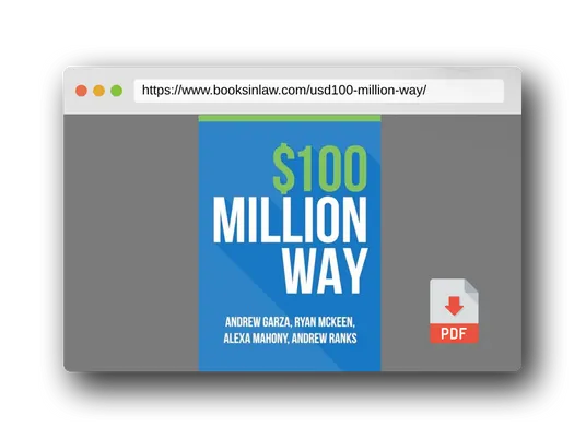 PDF Preview of the book $100 Million Way