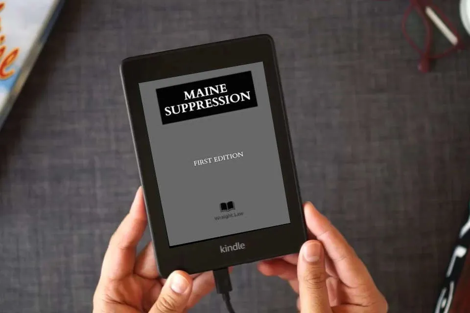 Read Online Maine Suppression as a Kindle eBook